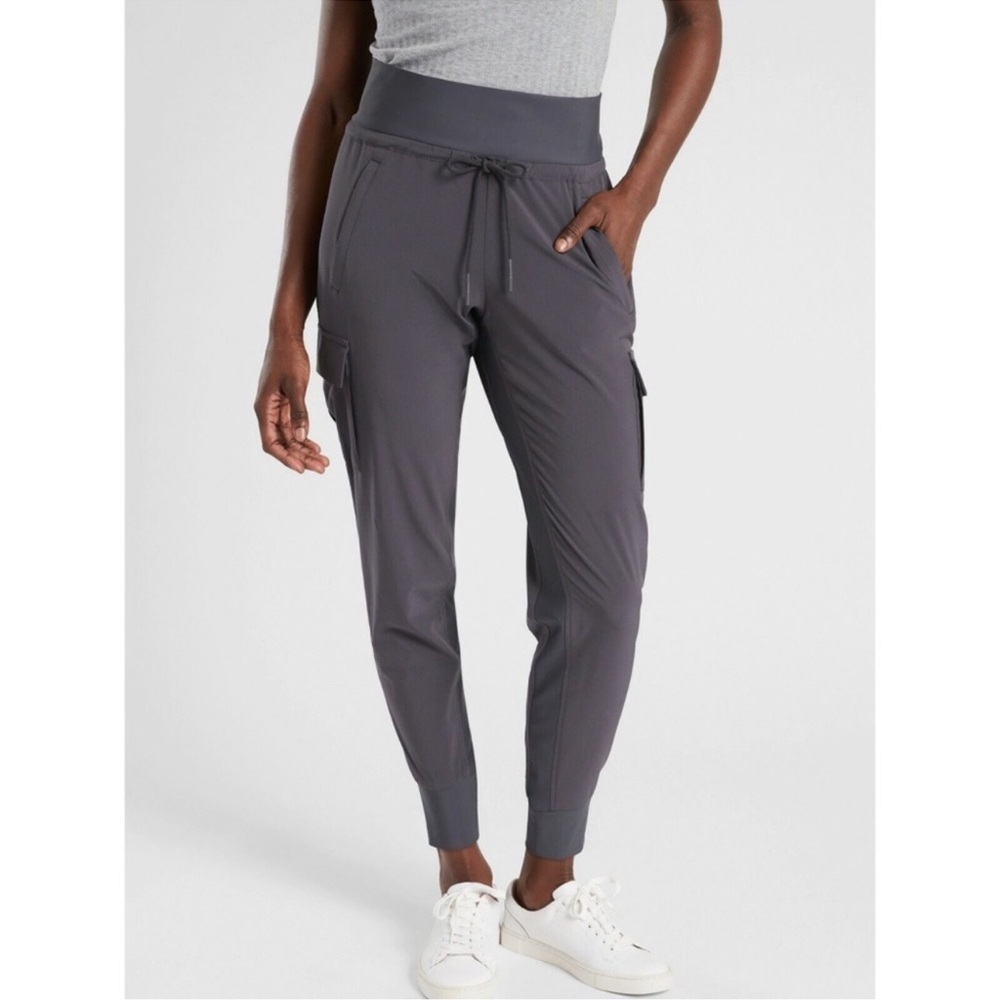 Athleta Charcoal Gray Jogger Track Pants